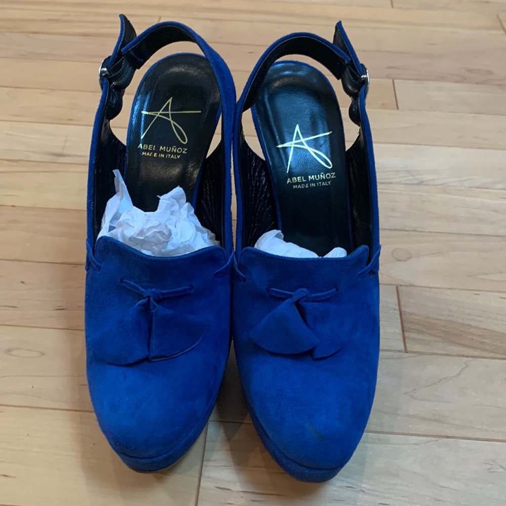 Gorgeous blue Abel Muñoz heels - size 38